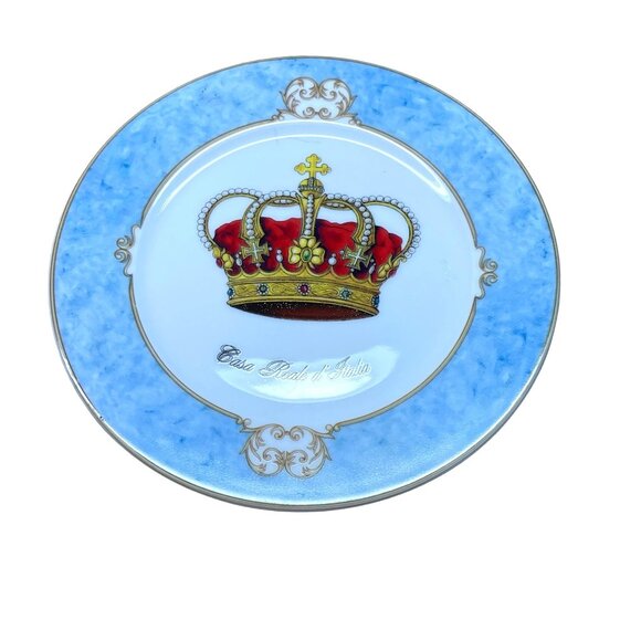 Email de Limoges St. Martin Casa Reale DItalia Plate With Royal Crown Design - Picture 2 of 6